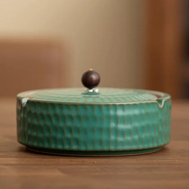 Ceramic Ash Tray with Lid