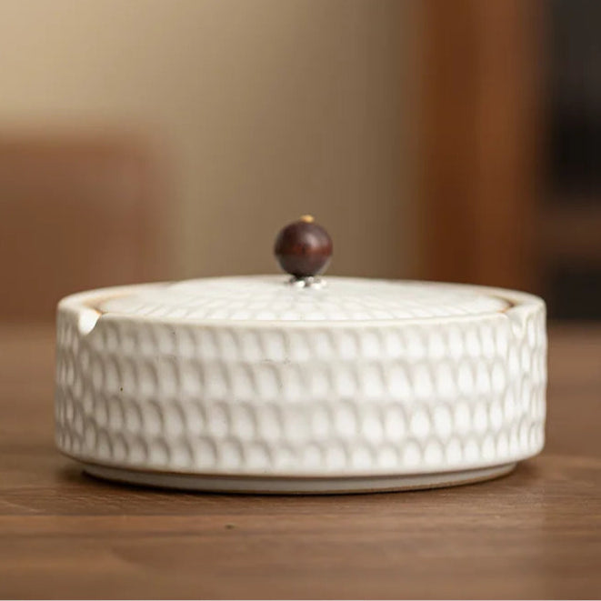 Ceramic Ash Tray with Lid