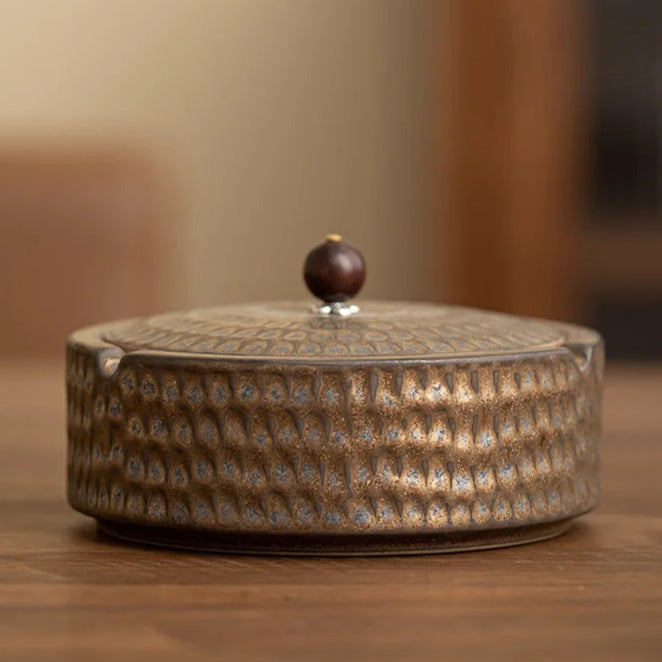Ceramic Ash Tray with Lid