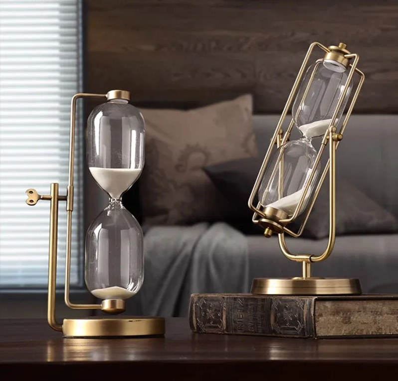 Elegant hourglass in perfect harmony, ideal for sophisticated home décor