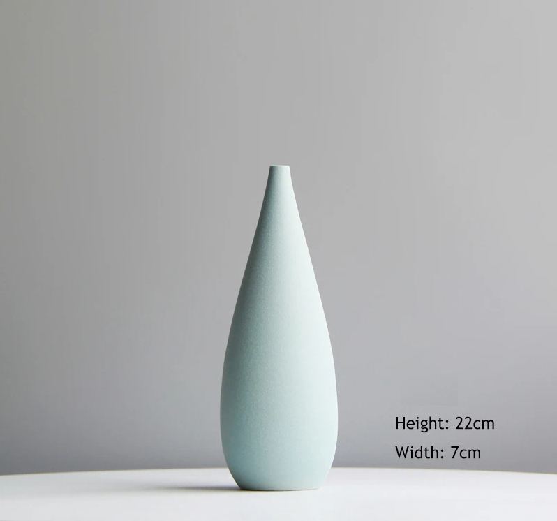 Elegant high-quality ceramic vase with a glossy finish