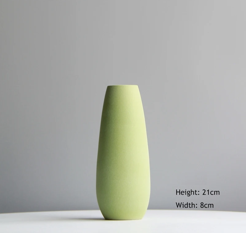 Elegant high-quality ceramic vase with a glossy finish