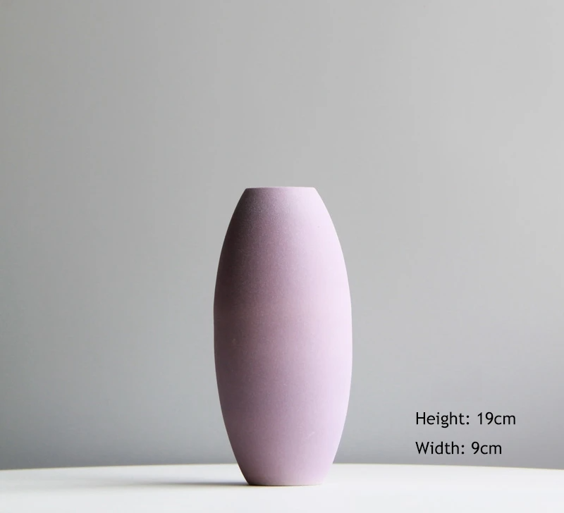 Elegant high-quality ceramic vase with a glossy finish