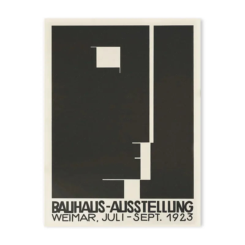 Bauhaus-inspired geometric colourful wall art, printed on canvas, ideal for modern home décor or gallery wall displays.