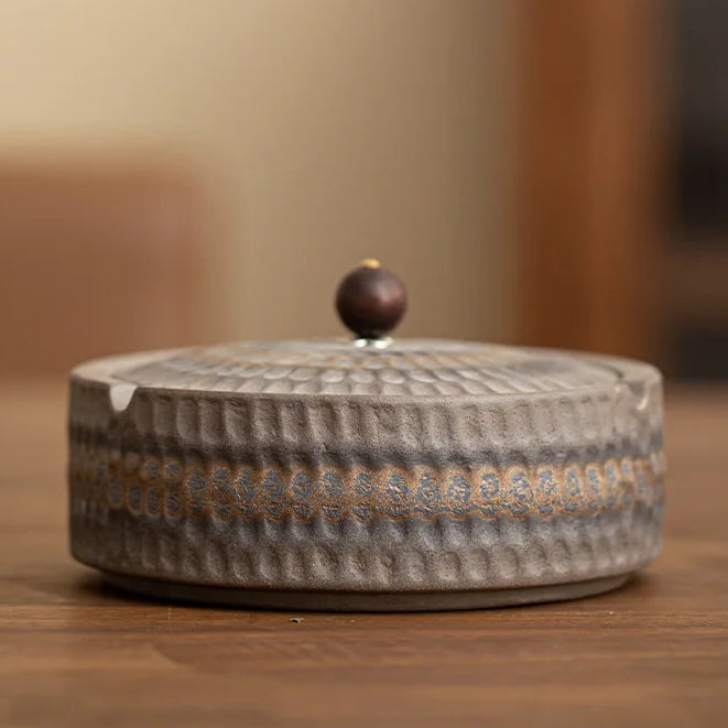 Ceramic Ash Tray with Lid
