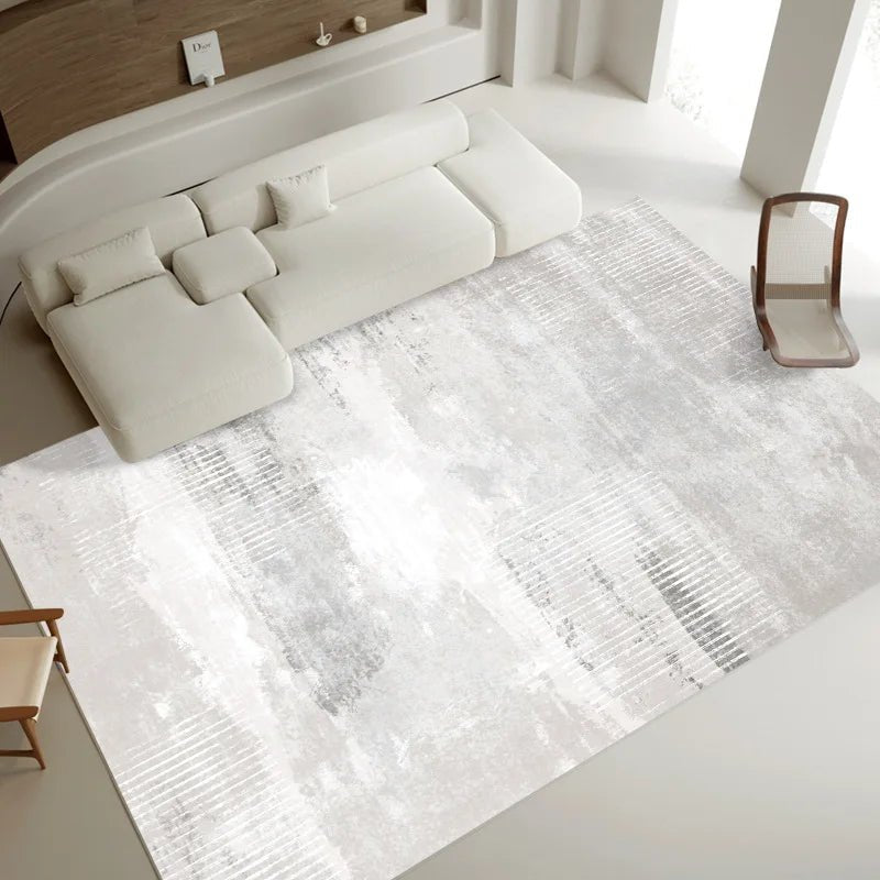 Contemporary Timeless Neutral Tones Rug - Elegant and modern large area rug in earthy and neutral hues, perfect for adding warmth and sophistication to any living space.