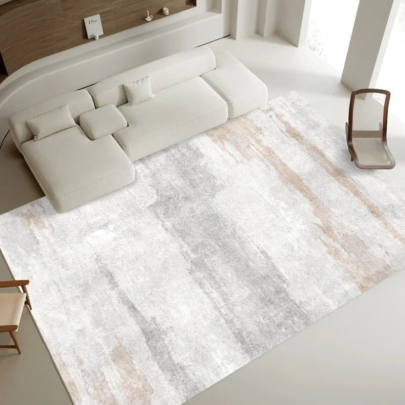 Contemporary Timeless Neutral Tones Rug - Elegant and modern large area rug in earthy and neutral hues, perfect for adding warmth and sophistication to any living space.