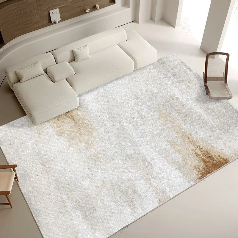 Contemporary Timeless Neutral Tones Rug - Elegant and modern large area rug in earthy and neutral hues, perfect for adding warmth and sophistication to any living space.