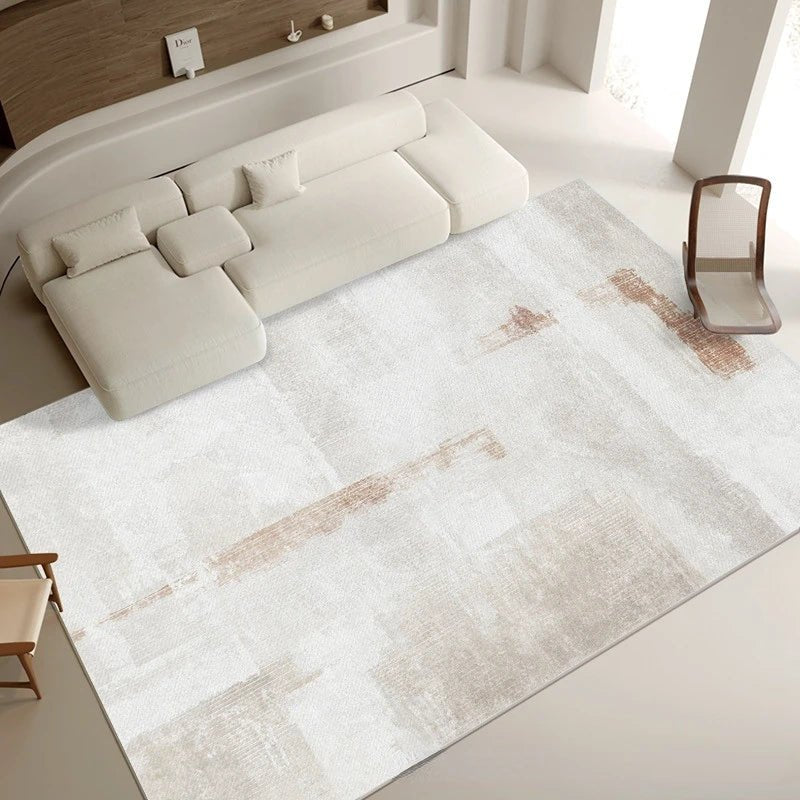 Contemporary Timeless Neutral Tones Rug - Elegant and modern large area rug in earthy and neutral hues, perfect for adding warmth and sophistication to any living space.