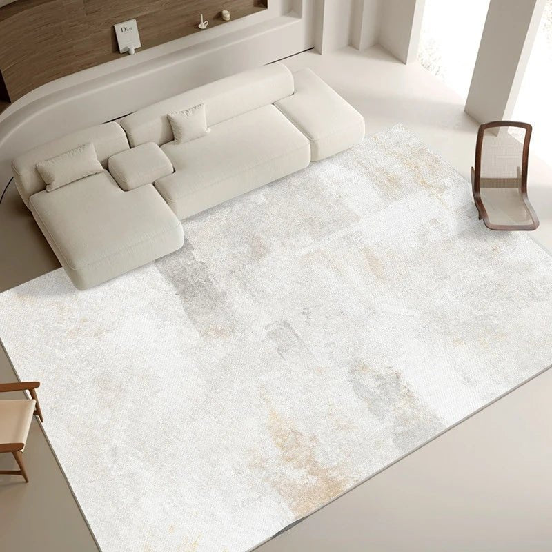 Contemporary Timeless Neutral Tones Rug - Elegant and modern large area rug in earthy and neutral hues, perfect for adding warmth and sophistication to any living space.