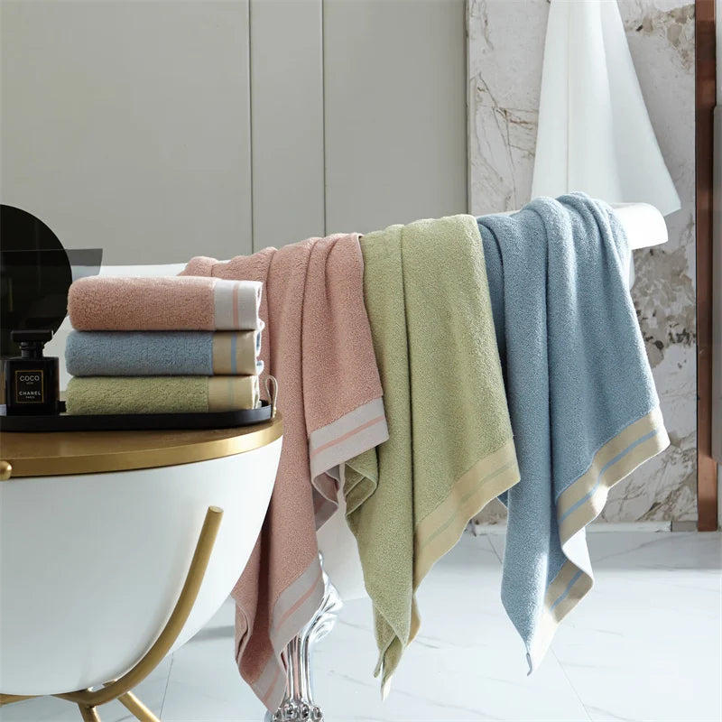 Luxury organic cotton towels 3 piece set, featuring soft, absorbent, eco-friendly materials