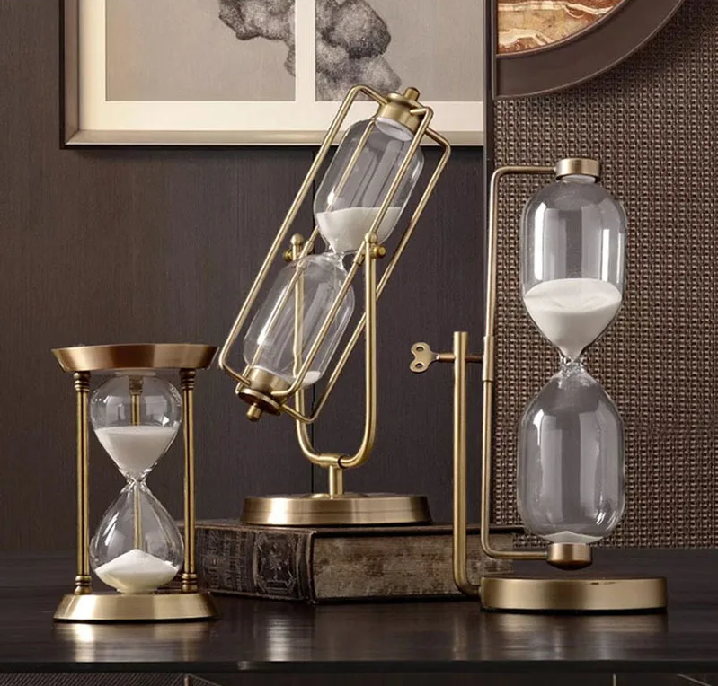 Elegant hourglass in perfect harmony, ideal for sophisticated home décor