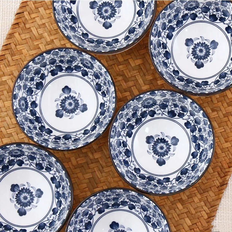 bowls neatly arranged on a table.