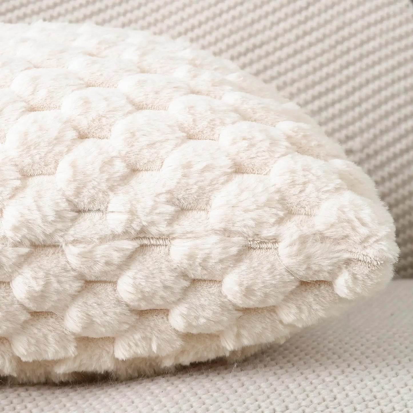 A soft, milk-white cushion made from comfortable fabric