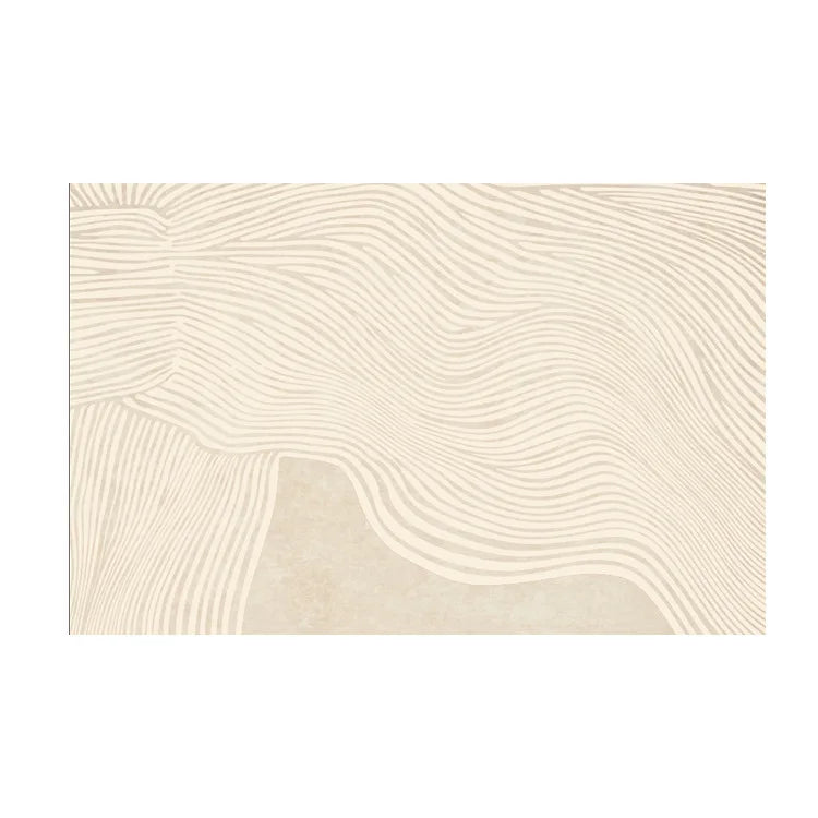 Minimalist Neutral Tone Plush Rug featuring abstract forms and soft textures, perfect for modern, boho, and minimalist interiors.