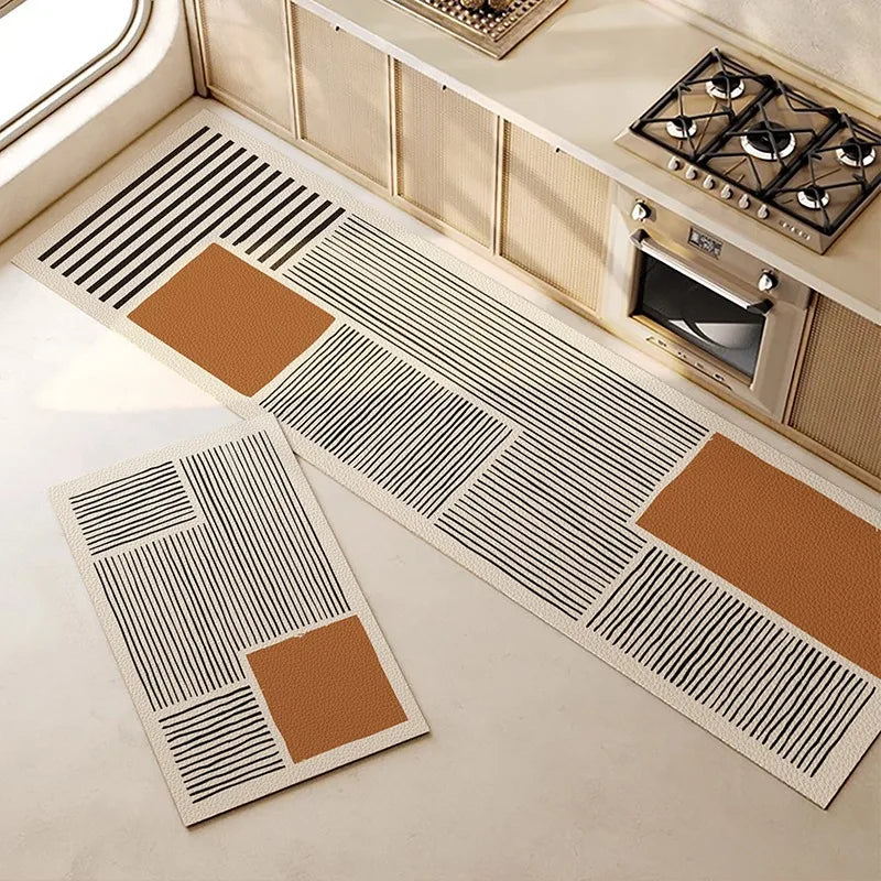 Nordic style comfort kitchen mat for standing support while cooking