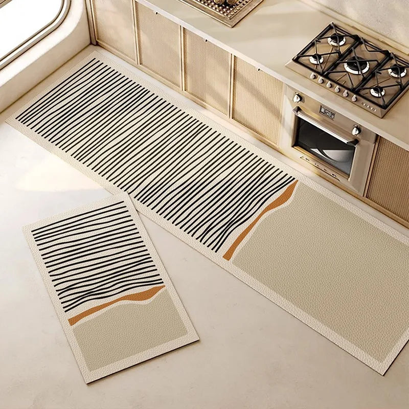 Nordic style comfort kitchen mat for standing support while cooking