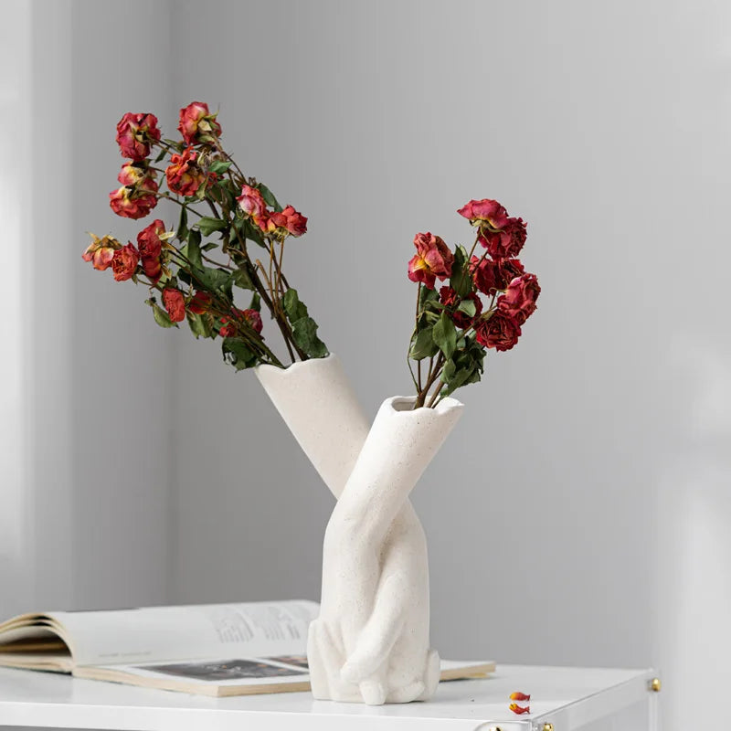 Nordic Romance Vase with a minimalist design, featuring soft pastel colors and a smooth finish.