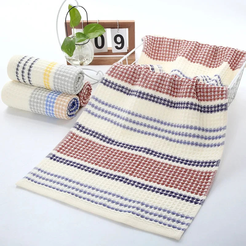 Timeless Soft Touch Cotton Towel in neutral tones, crafted from soft and absorbent cotton, perfect for kitchens.