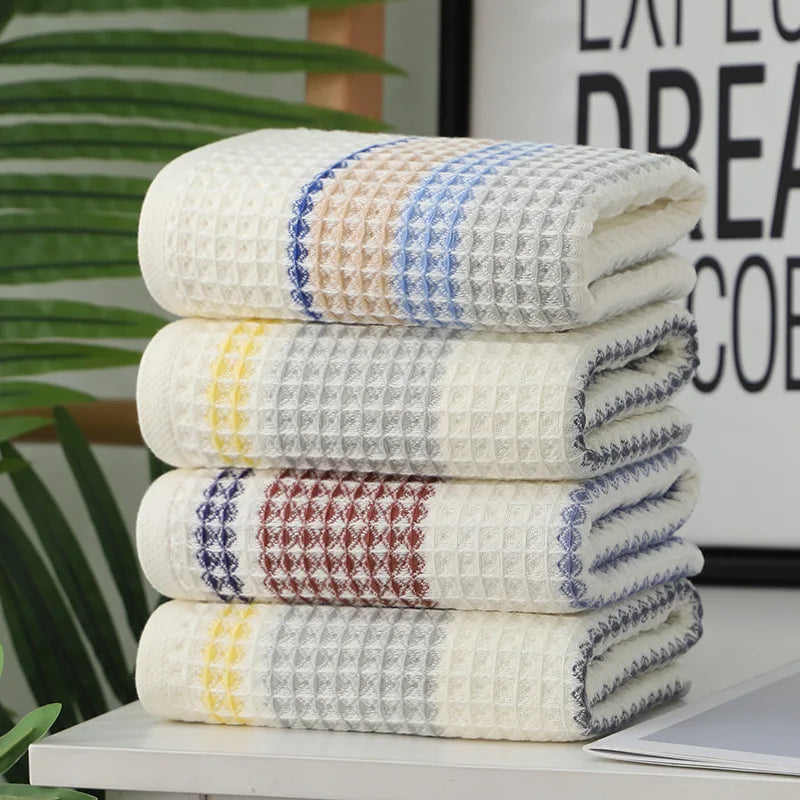 Timeless Soft Touch Cotton Towel in neutral tones, crafted from soft and absorbent cotton, perfect for kitchens.